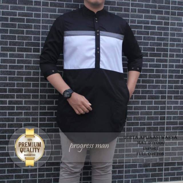 TOTOTAshop.Baju koko TEGUH pria M-L-XL,Lengan 7/8,bahan cotton premium polos.