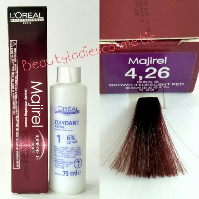 

Loreal Majirel Hair Color Brown Iridescent Red No.4.26