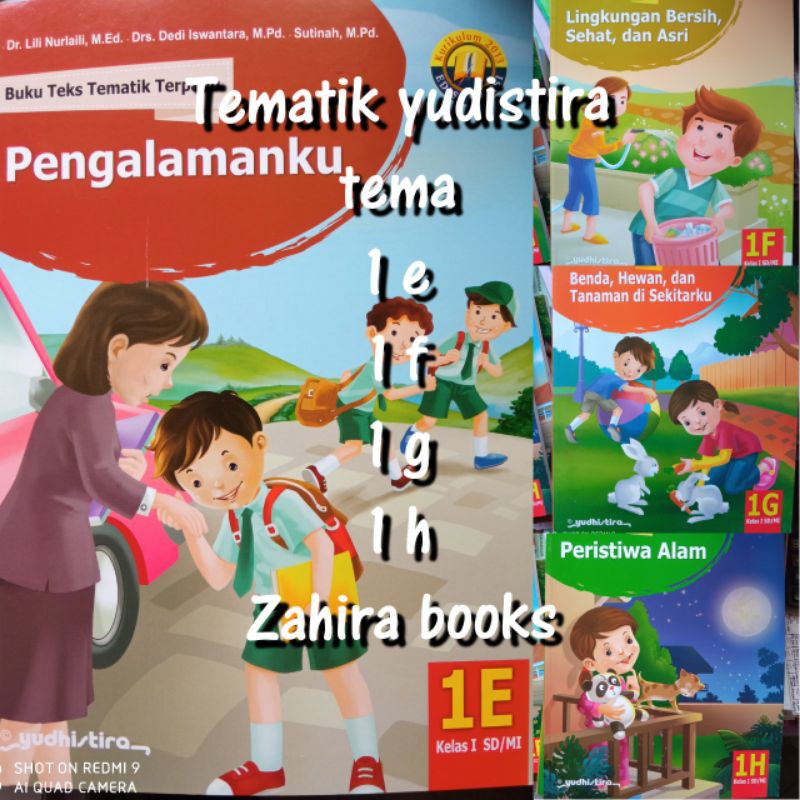Tematik  yudhistira kelas 1 . semestet 2 . tema 1e . 1f . 1g . 1h