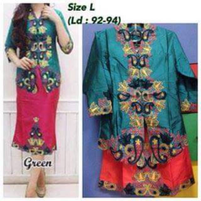 Kebaya tafeta bordir pendek