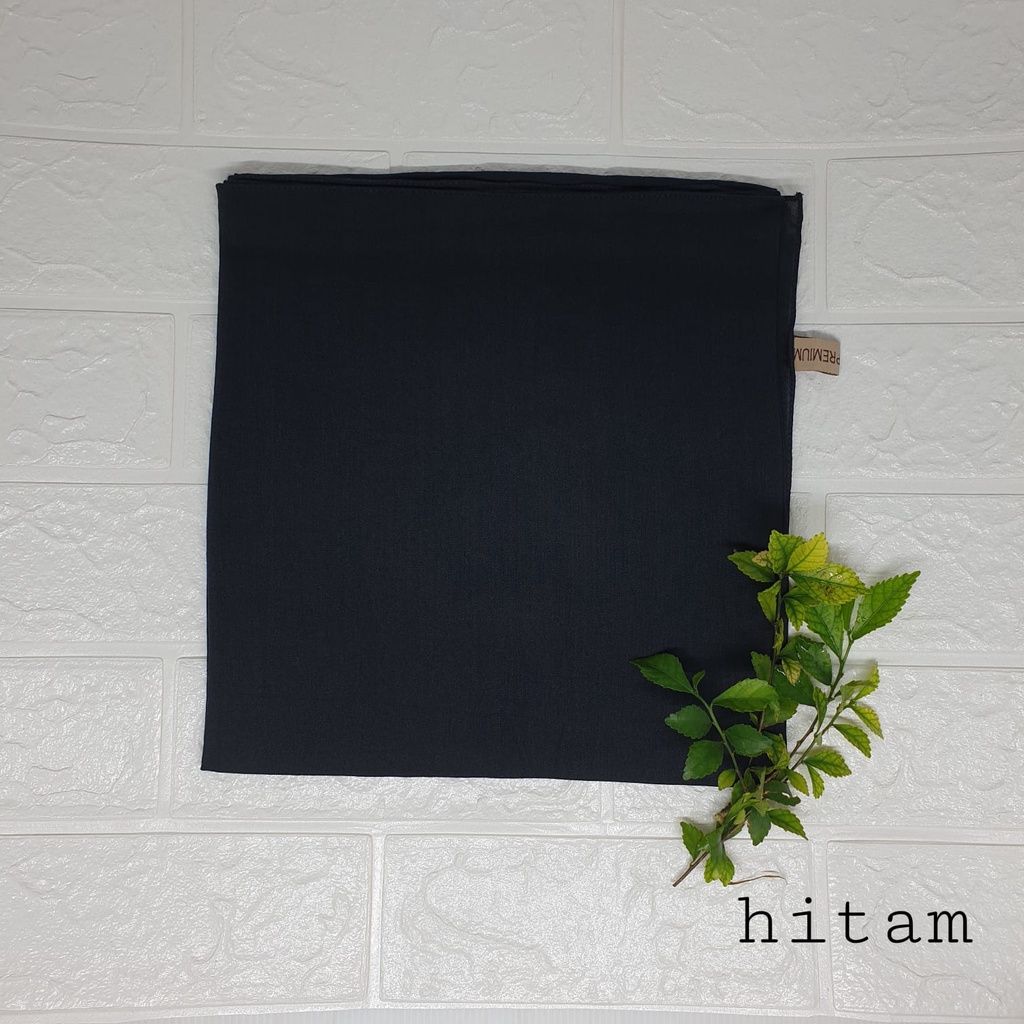 Hijab segi empat paris premium paris amour-Black