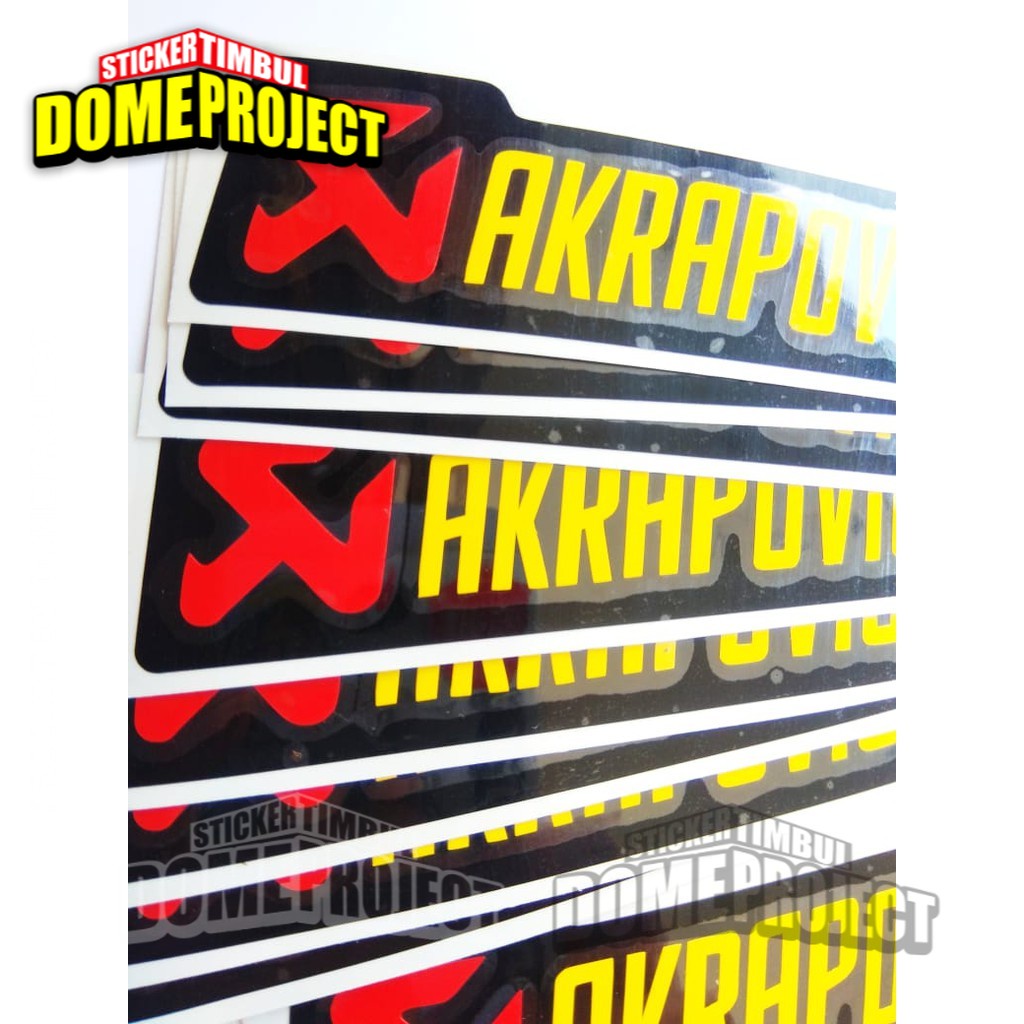 STIKER CUTTING KNALPOT MOTOR DECAL HELM LOGO AKRAPOVIC AKSESORIS AESTHETIC MOTOR