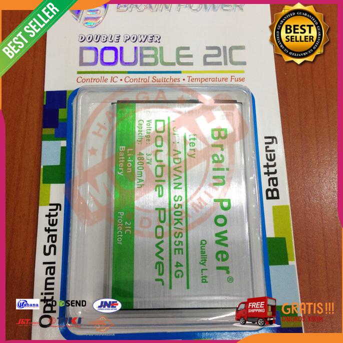 Acc Hp Baterai Advan S5E 4G Atau Advan Vandroid S50K Brain Power 4800Mah