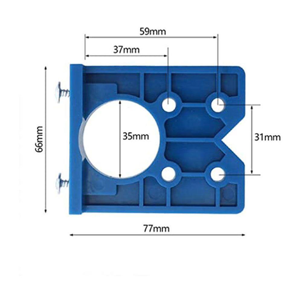 Solighter Hinge Drilling Jig Tool Locator Pintu Lemari Aksesoris Hinge Hole Drilling