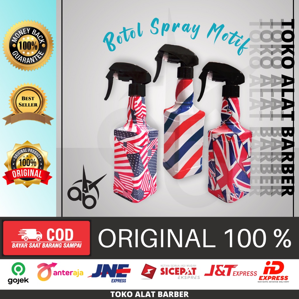 Jual Botol Spray Bendera Barbeshop Accessories Barber | Shopee Indonesia