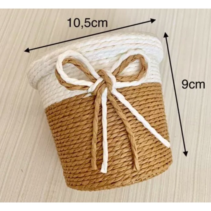 Pot bunga cantik/ Pot bunga tali goni