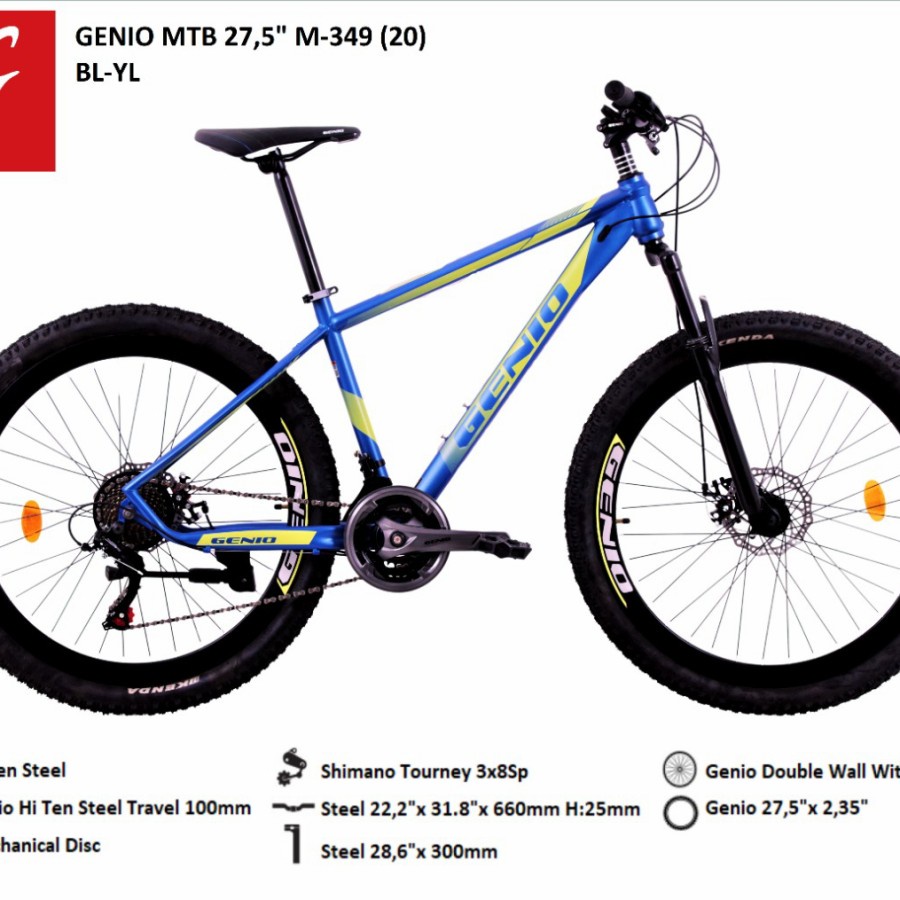 Sepeda Gunung Genio MTB 27.5 M-349