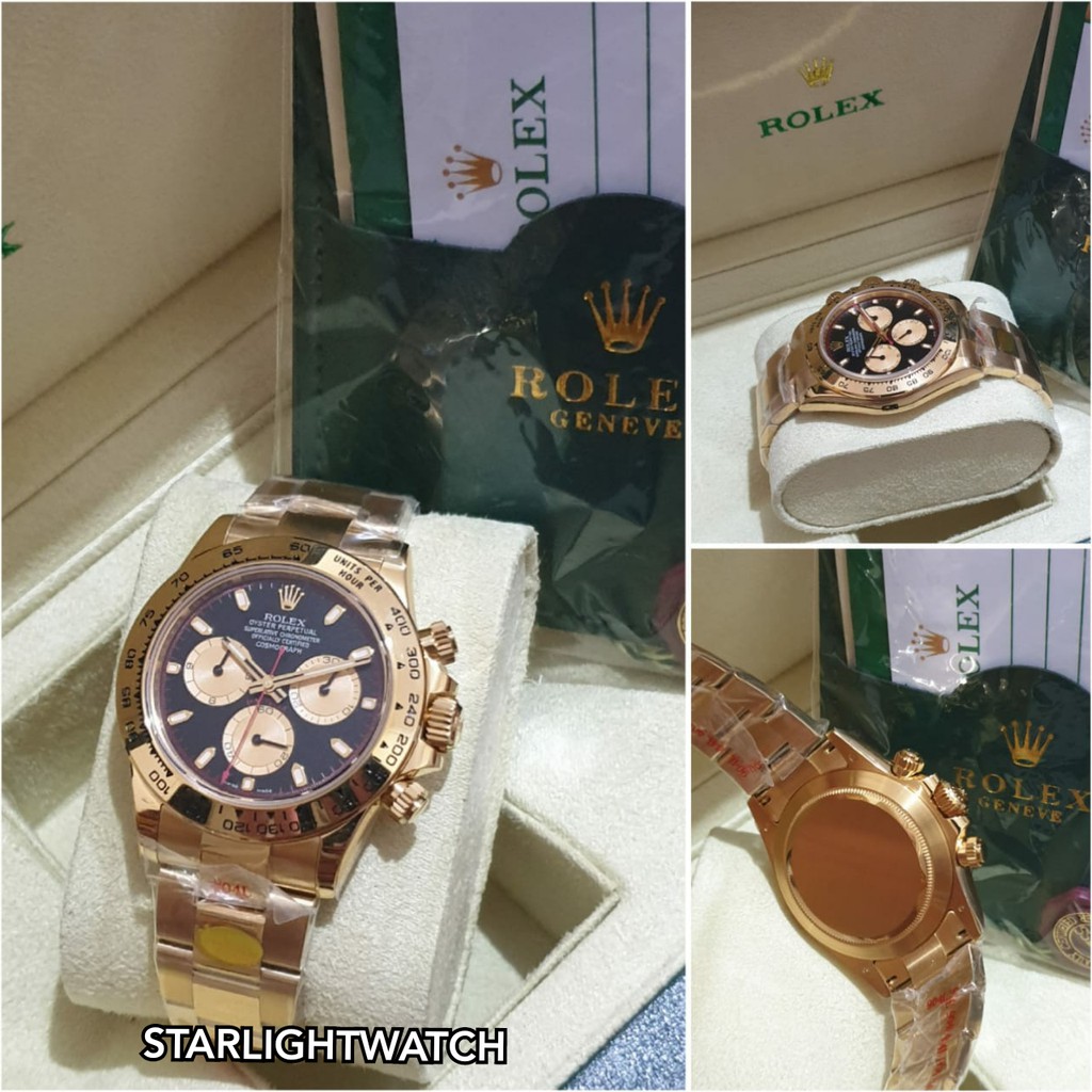JAM TANGAN PRIA ROLEX DAYTONA AUTOMATIC CHRONO MESIN SWISS
