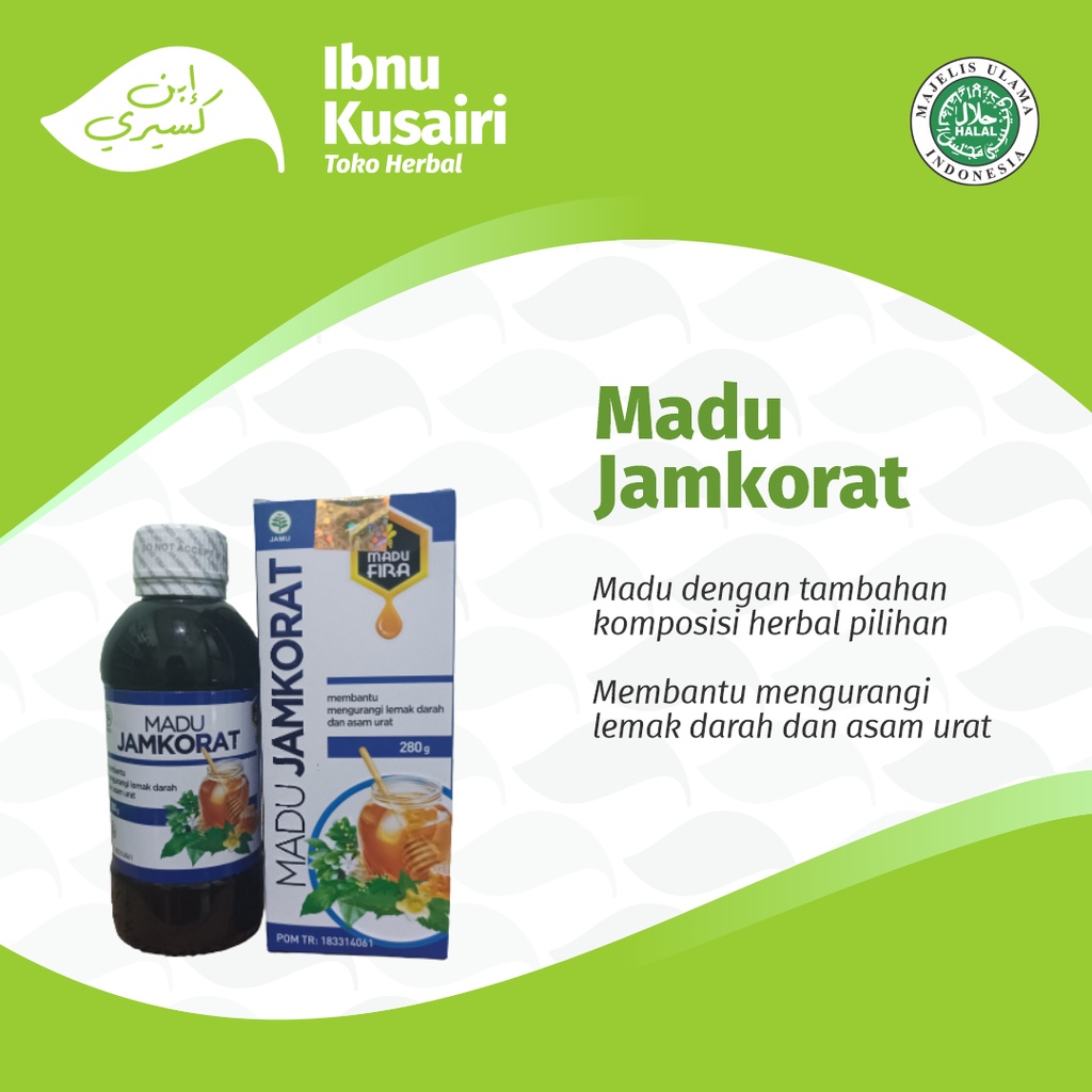 

Madu Jamkorat Fira obat asam urat dan kolesterol