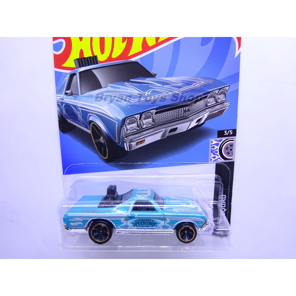 Hot Wheels 68 El Camino Hijau Tosca Speedshop