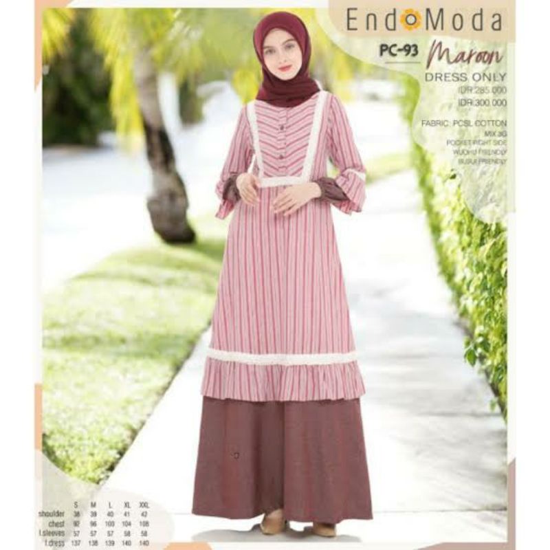 PROMO Gamis Endomoda PC 93/Gamis endomoda/gamis dewasa