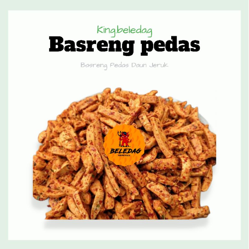 

BASRENG PEDAS DAUN JERUK 250GR / BASO GORENG / KERIPIK BASRENG