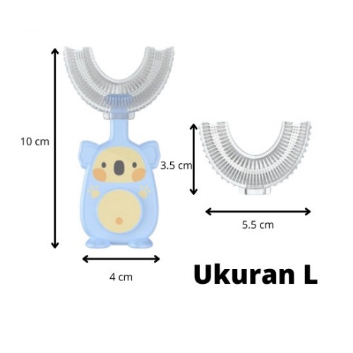 SIKAT GIGI ANAK BENTUK U / SIKAT GIGI ANAK SILIKON BPA FREE