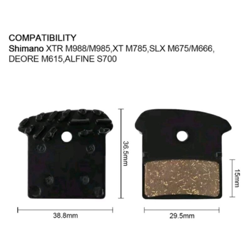 Disc Brake Pad Ice Tech For Shimano Kampas Rem Pads Discbrake Bisa J02A J04C Resin Deore SLX XT XTR M7000 M8000 M9000 Alfine