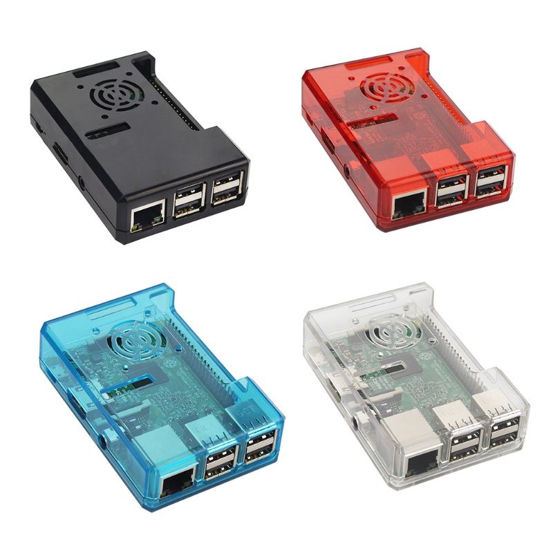 Btsg Enclosure for Case for Raspberry Pi 3 ABS for Case Plastik Untuk Case Box Merah