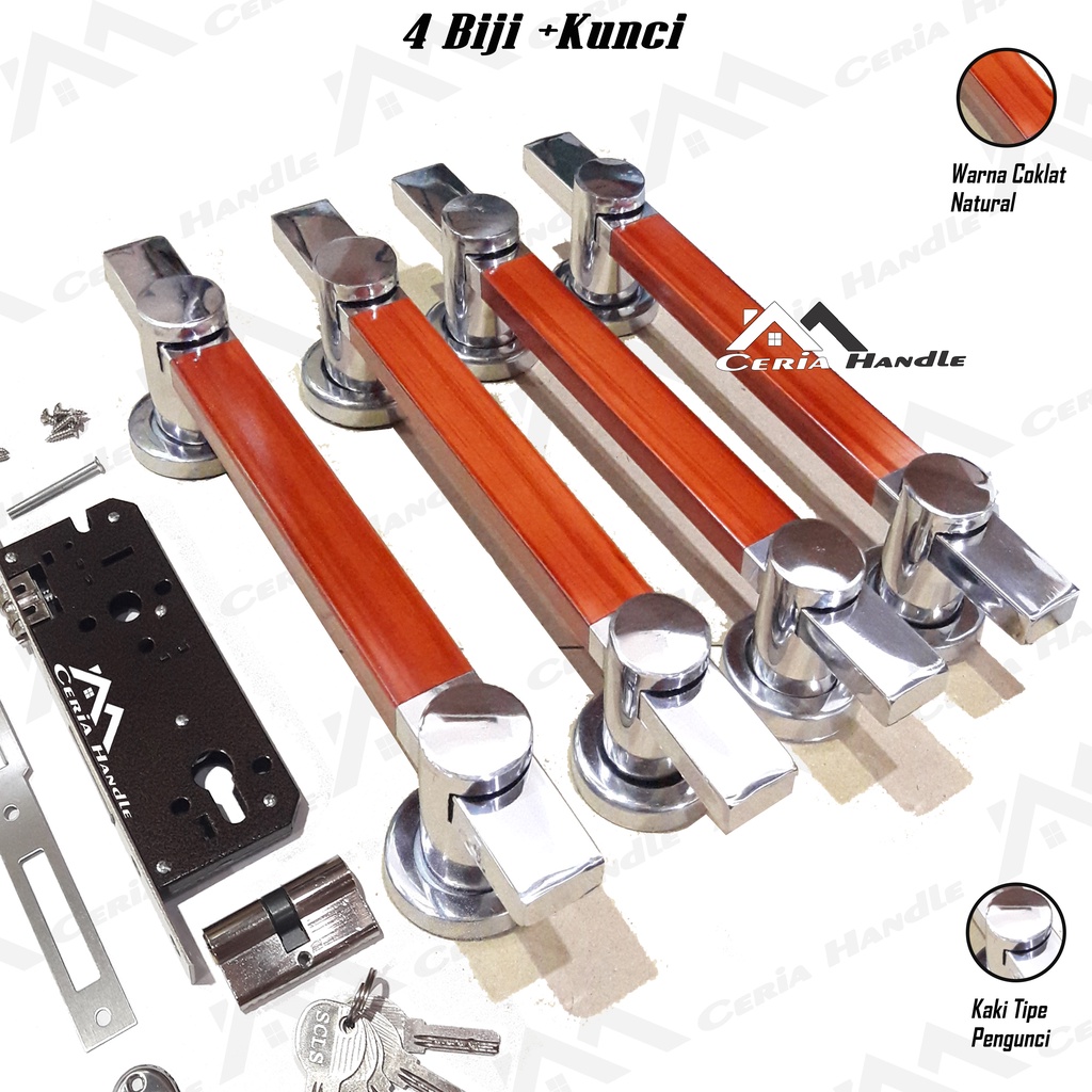 hendel pintu rumah dua daun - handle pintu aluminium - kunci pintu rumah terbaik - handle pintu tama