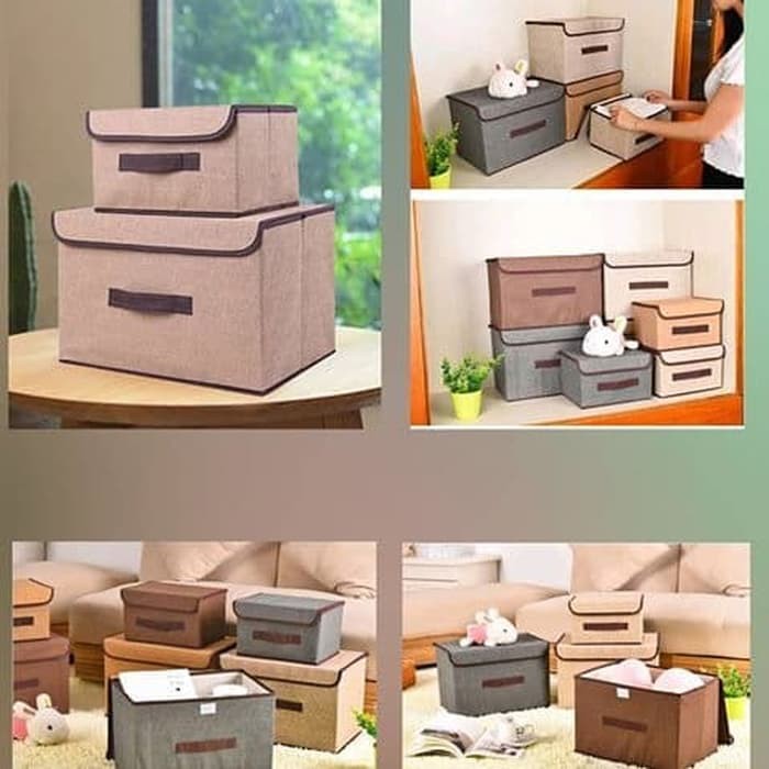 【GOGOMART】2 in 1 Colour Storage Box / Tempat Penyimpanan Baju Selimut Mainan