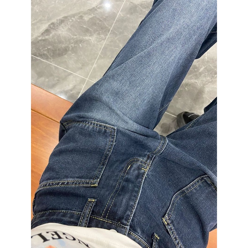 New high waist murah boyfriend celana jeans panjang wanita kulot