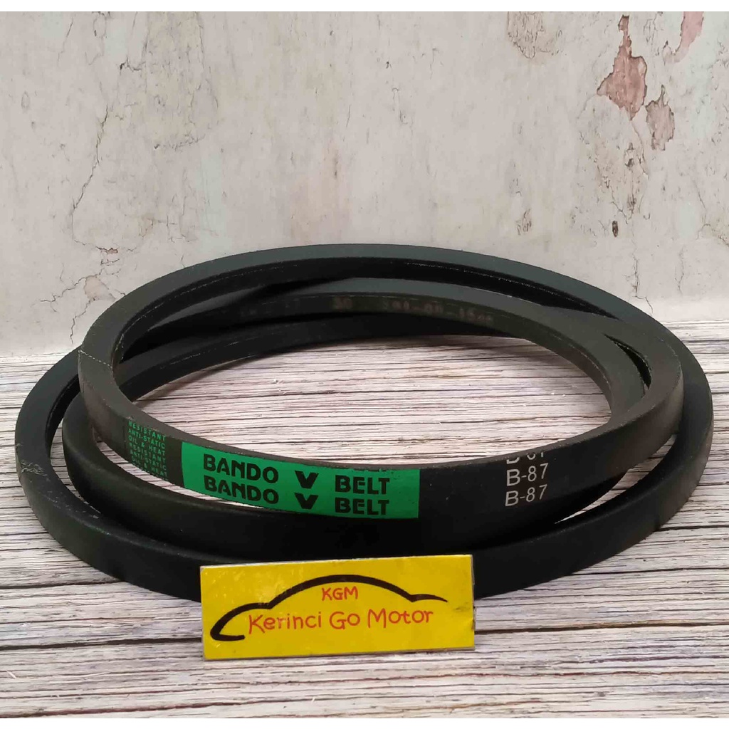 BANDO VAN BELT B-87 V BELT TALI KIPAS B87 FAN BELT VANBELT POLOS B-87