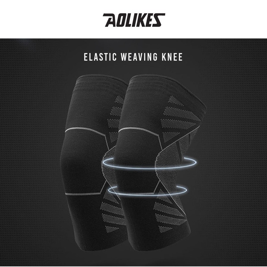 1 Pcs AOLIKES 7710 Kneepad Knee Support Sleeve Guard Protector Deker Pelindung Lutut Knee Pad