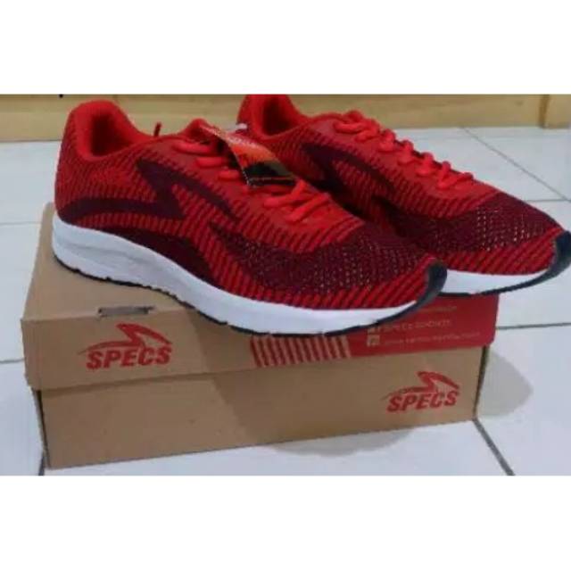 Sepatu running SPECS overdrive red original