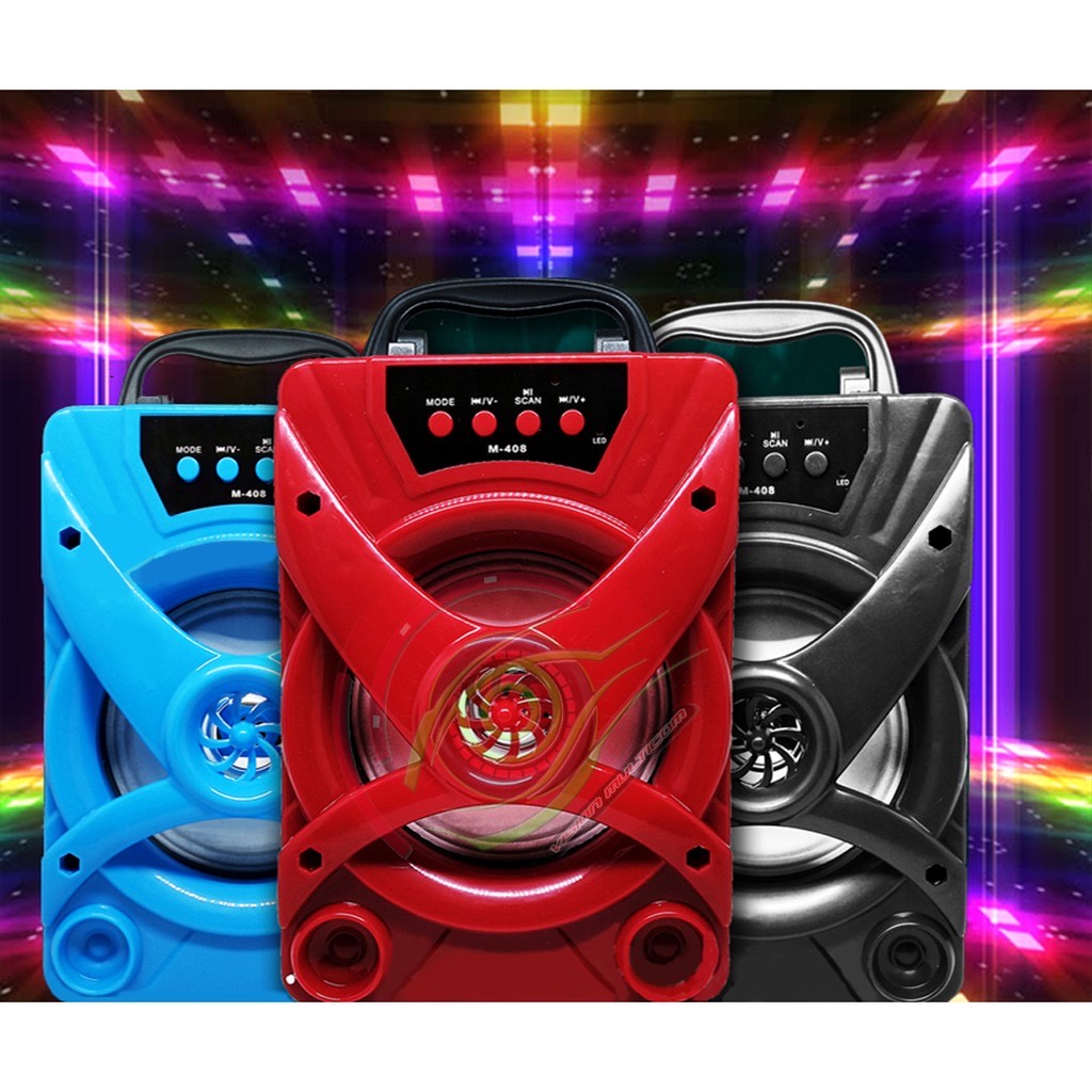 Speaker Bluetooth Portable Dessign M408 M301 RS 311 RS311 Super Bass Mantap Speaker Besar