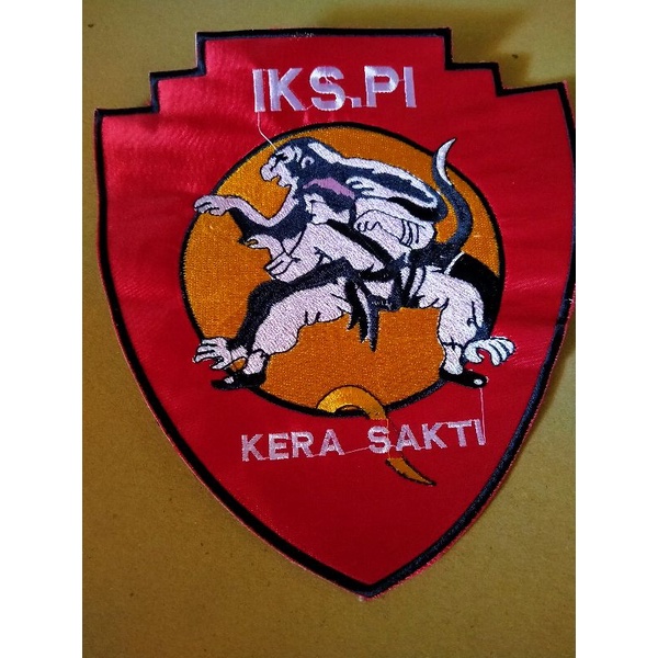 bed logo ikspi kera sakti bordir