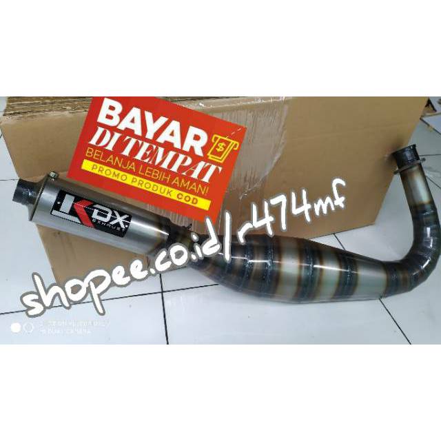 Knalpot RX KING Telo Kupang KDX Plat Karat