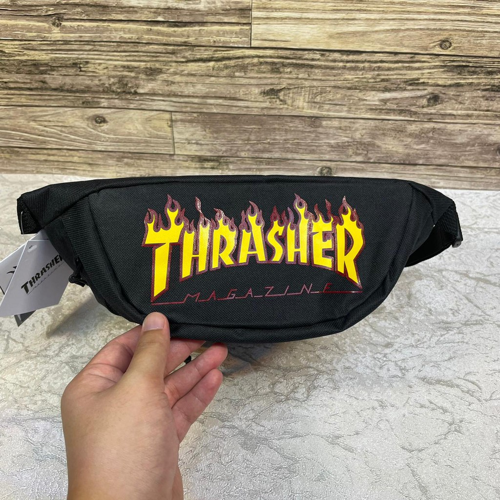 Thrasher Waistbag / Tas Selempang Pria Wanita Tas Kanvas