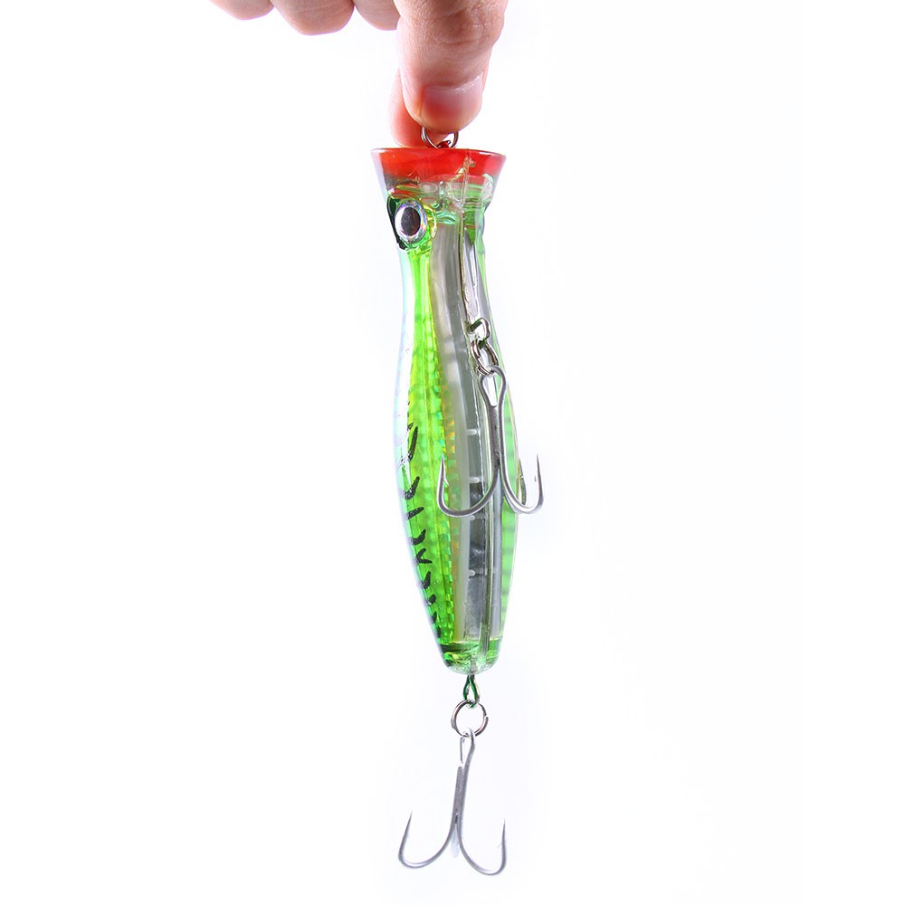 HENGJIA 18Pcs Popper minnow umpan pancing swimbait fishing lure ikan outdoor fishing tackle