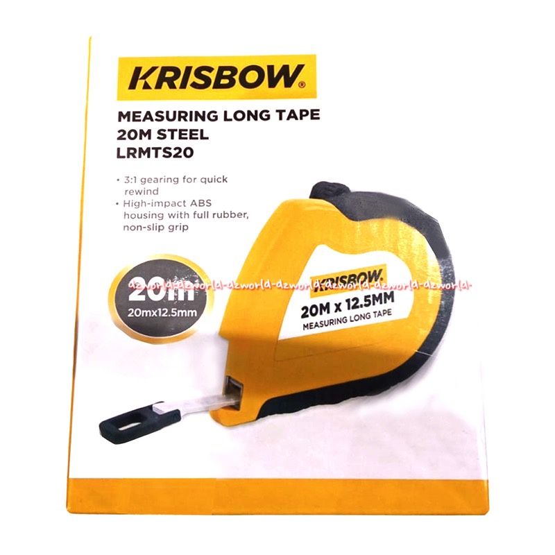 Krisbow Measuring long Tape 20m Meteran Panjang Alat Ukur Centimeter Cm Kris Bow Longtape