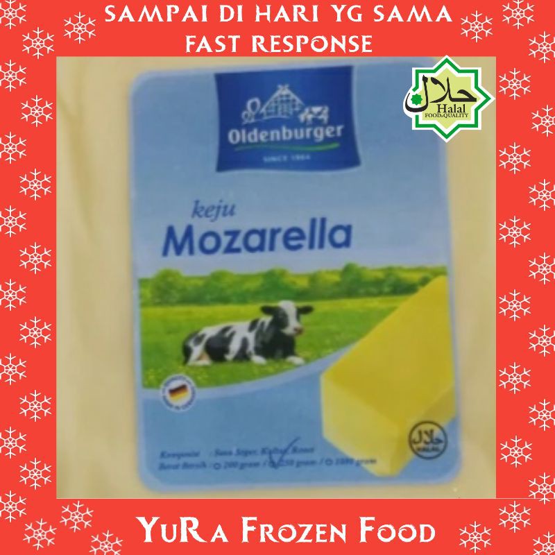 

Keju Mozarella OLDEN BURGER 250gr Halal Enak Yura Frozen Food Murah