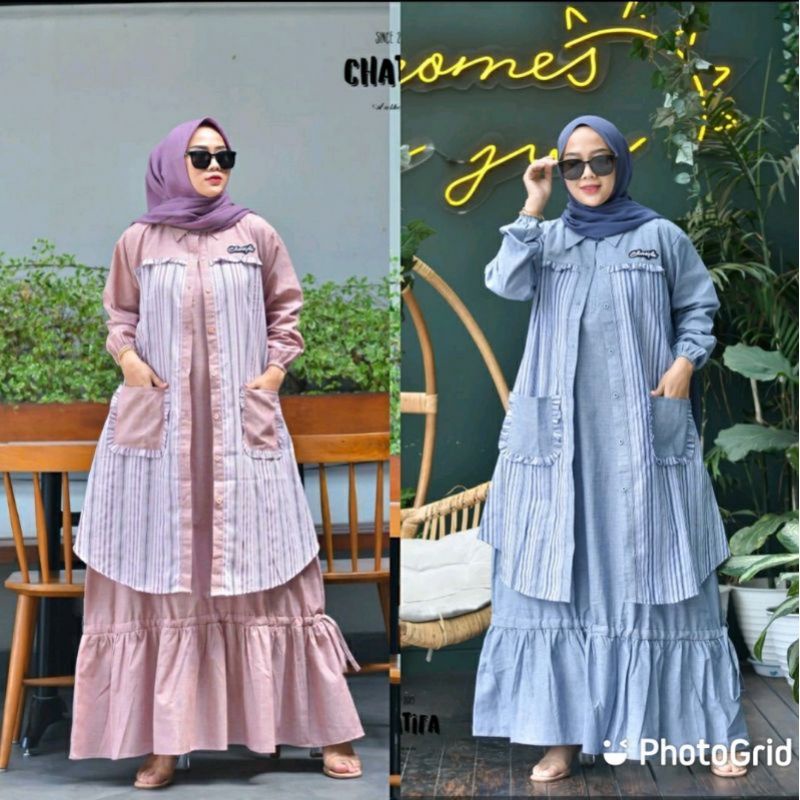 Set dress chatifa+ blazer