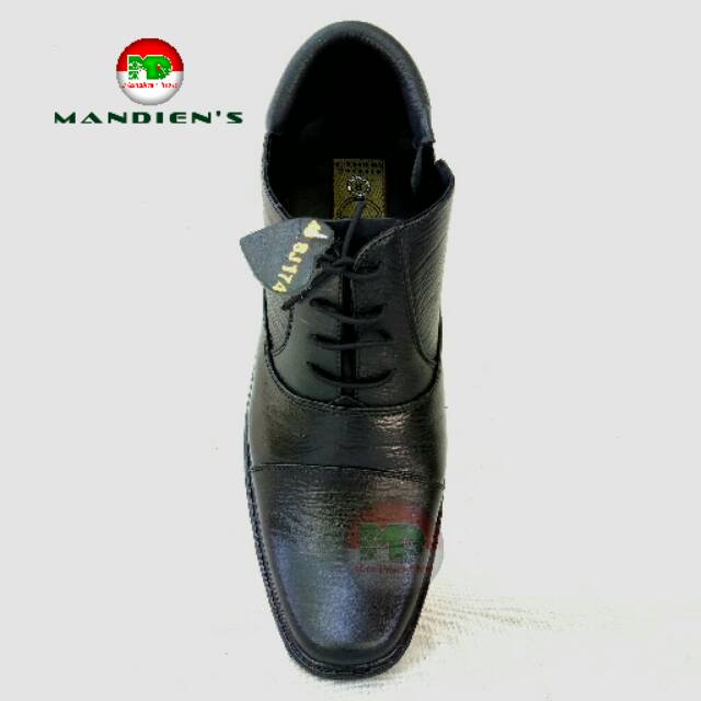 MANDIENS - Sepatu Kulit Sapi Asli Medali BJ174KY Export Quality - PDH TNI POLRI Satpam Security Sepatu Kerja Semi Boot