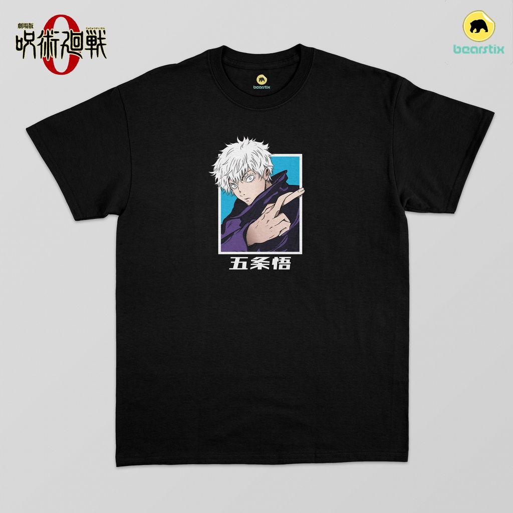 Bearstix - Tshirt Gojo Satoru - Kaos Jujutsu Kaisen X Uniqlo - Baju Anime Streetwear - Tshirt JJK Ze