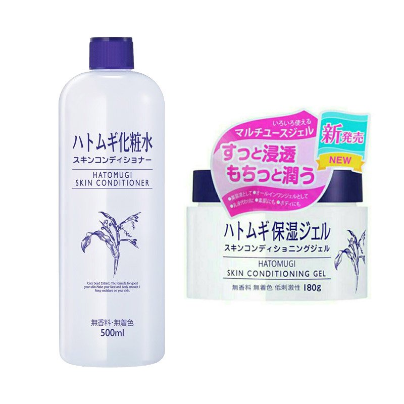 HATOMUGI ✔️BPOM Skin Conditioner 500mL | Conditioning Gel 180g | Made in Japan ORI 100% (KIM)
