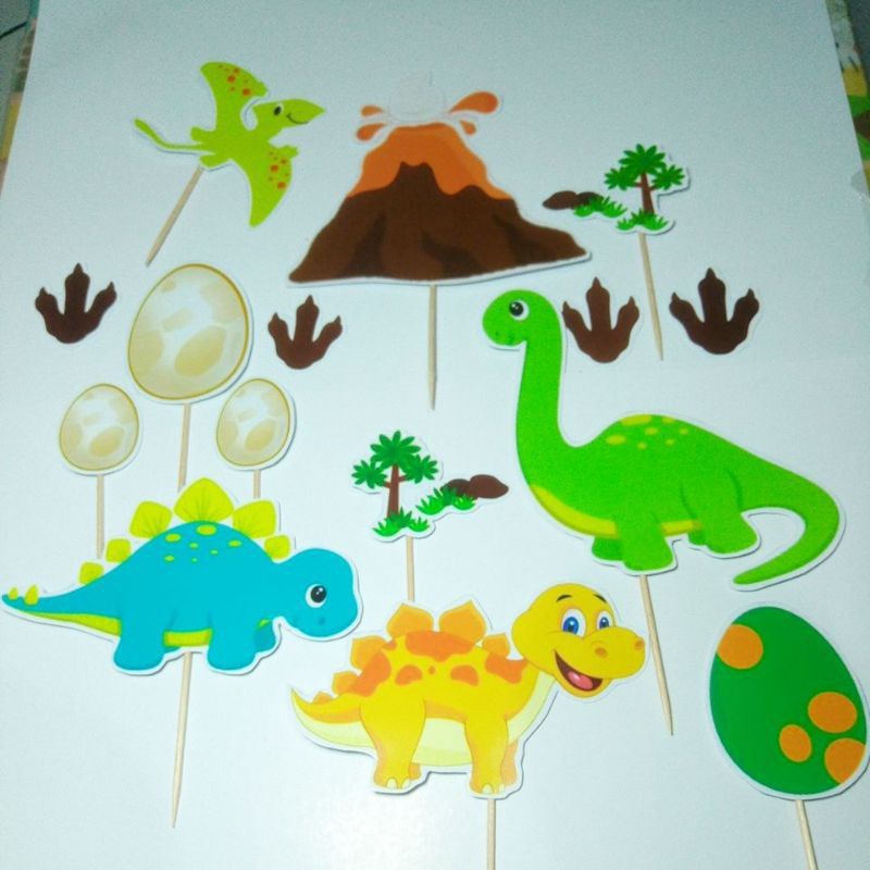 Topper Cake Dinosaurus/hiasan kue ulang tahun