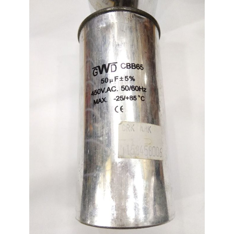 Capacitor AC CBB65 50uF / 450V GWD  MEGATRONIC