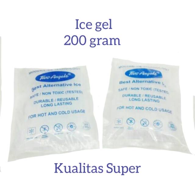 200gram TWO ANGELS  Ice gel mini 200 gram Super twoangels Y1 / ICE GEL PENDINGIN TWO ANGELS / ice gel kualitas super