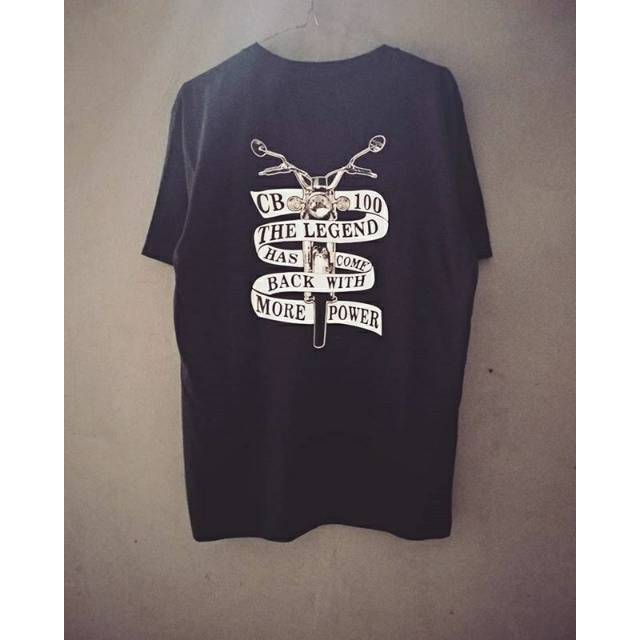 KAOS SHIRT BAJU MOTOR HONDA CB100 CB100 RETRO KLASIK COMBED DISTRO