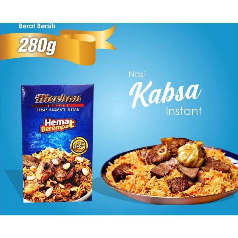 

Nasi Kabsah Basmati Instan Merhan 280gr Nasi Arab