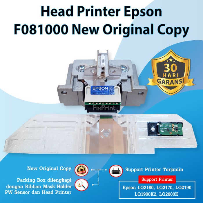 Head Printer Epson LQ 2180 LQ 2170 LQ 2190 LQ 1900K2 LQ 2600K LQ2180 LQ2170 LQ2190 LQ2600K New Copy