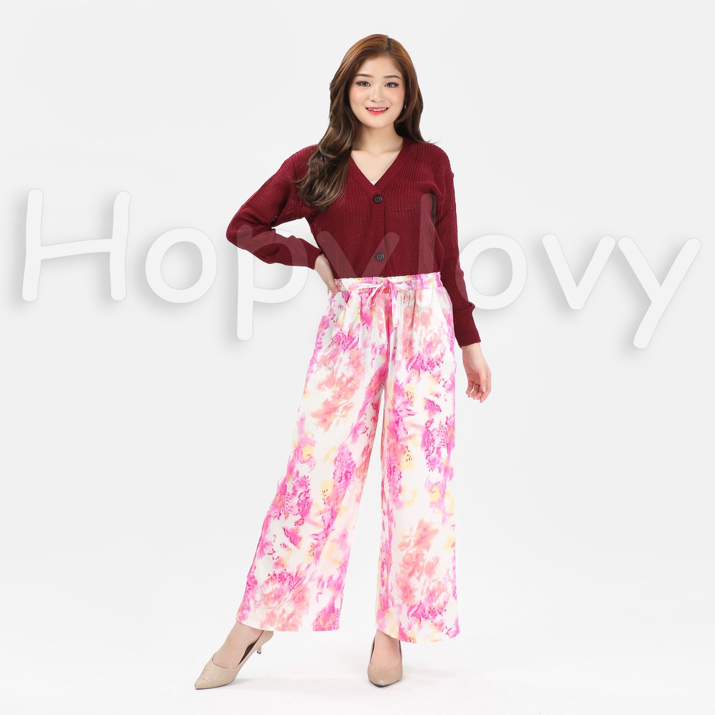 HOPYLOVY Celana Kulot Wanita Tie Dye Geolina