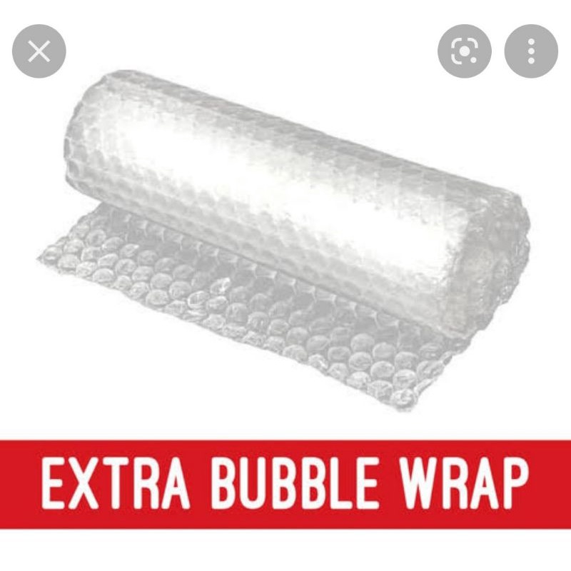 

bubble wrap untuk tambahan packing