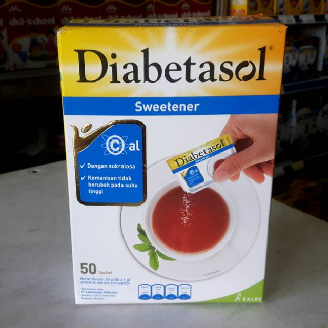 

DIABETASOL No Calorie Sweetener Box 50 x 1gr