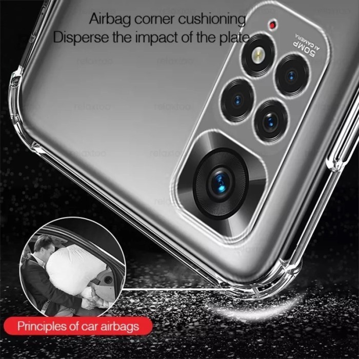 REDMI NOTE 12 PRO 4G / NOTE 11 / NOTE 11 PRO 4G 5G COVER CRACK FUZE SOFTCASE ACRYLIC AIRBAG PROTECTION CAMERA - REDMI NOTE 11