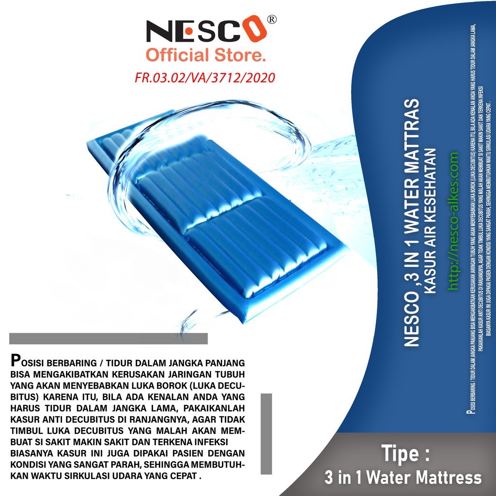 Nesco 3 in 1 Water Mattras / Kasur Air Kesehatan