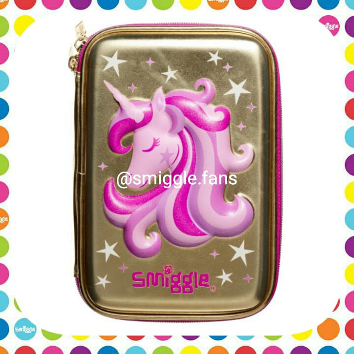 

Smiggle Gold Unicorn Hardtop Pencil Case