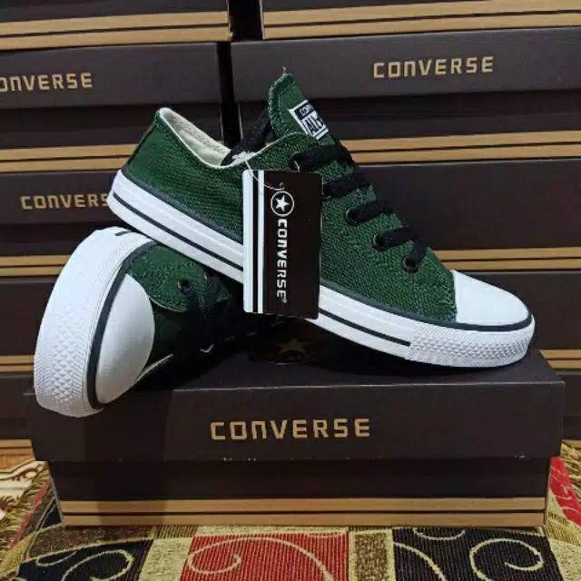 sepatu Converse 70s Allstar Hijau Army Pendek Sepatu Convers Pria Wanita Sepatu Kets Premium Quality