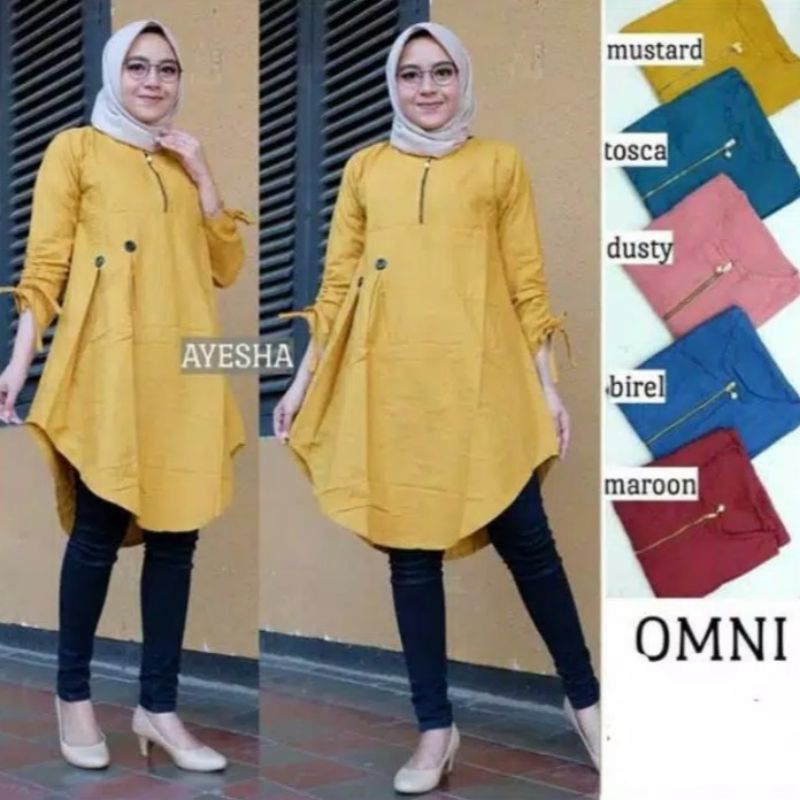 Omni tunik atasan wanita fashion muslim